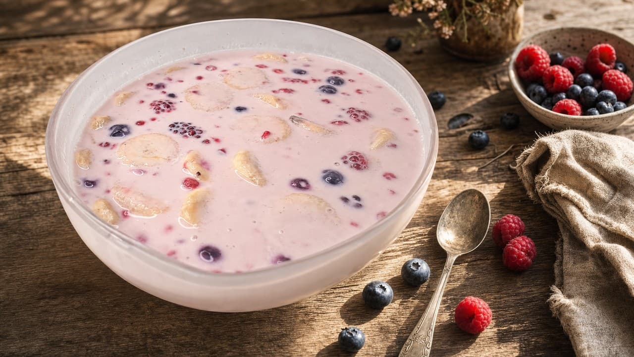 Főzés nélküli, hideg gyümölcsleves – Levesek & főzelékek recept