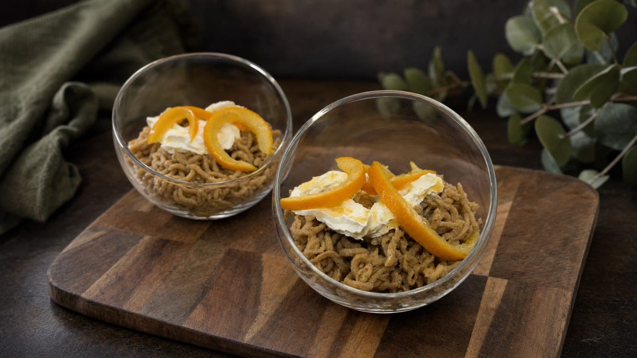 Gesztenyepüré, narancs szósszal – Sütik & desszertek recept