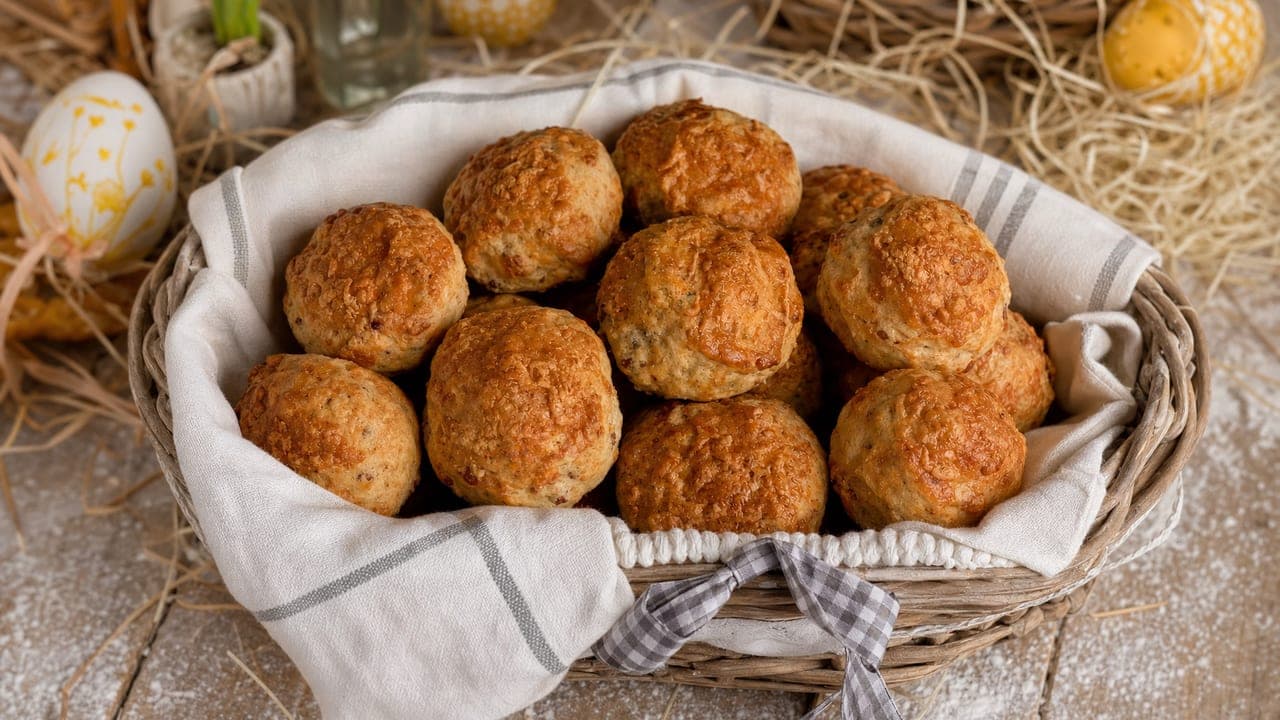 Húsvéti füstölt sajtos-tepertős pogácsa – Pékáru & kenyér recept