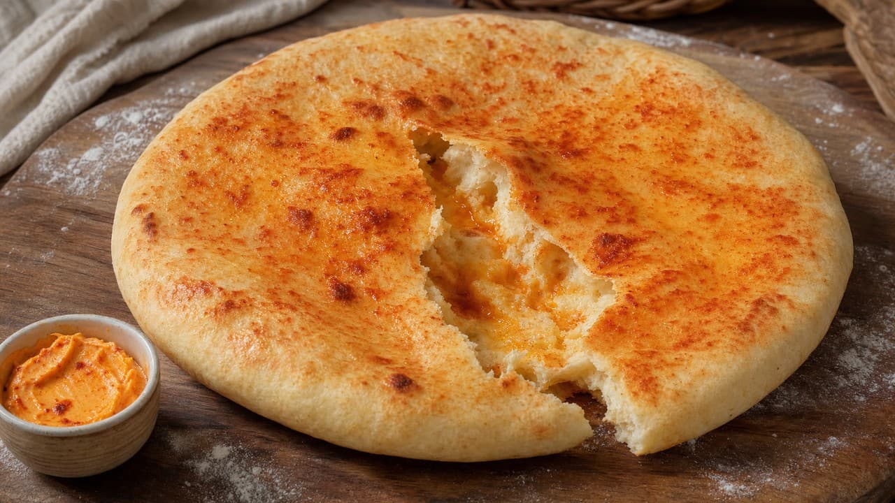 Lepénykenyér füstölt paprikás vajjal – Pékáru & kenyér recept