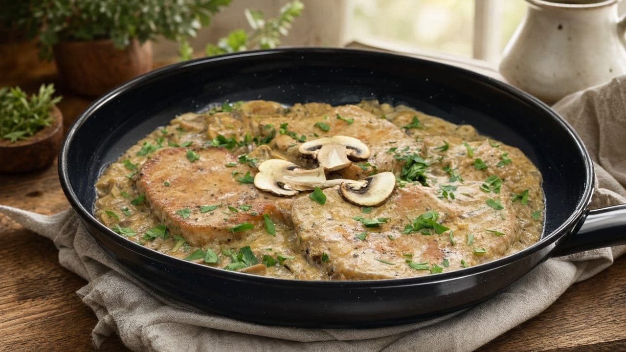 Tejszínes-gombás sertésszelet – Raguk & pörköltek recept