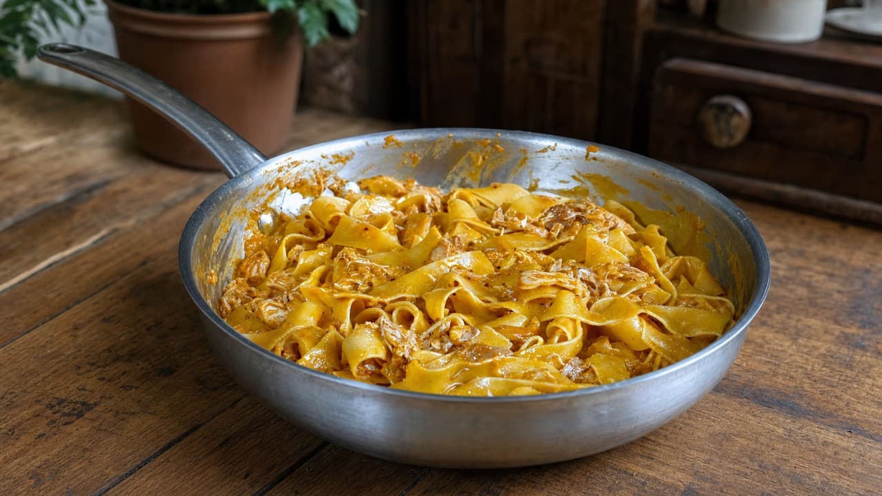 Smoky BBQ tépett csirkés pappardelle – Tészták & pizza recept