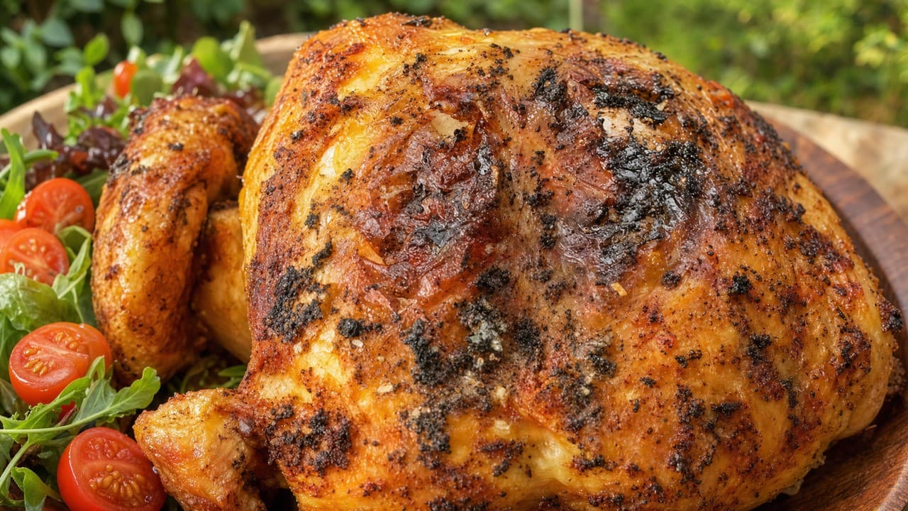 Sült csirke nyári salátával – Húsos & Egytálételek recept
